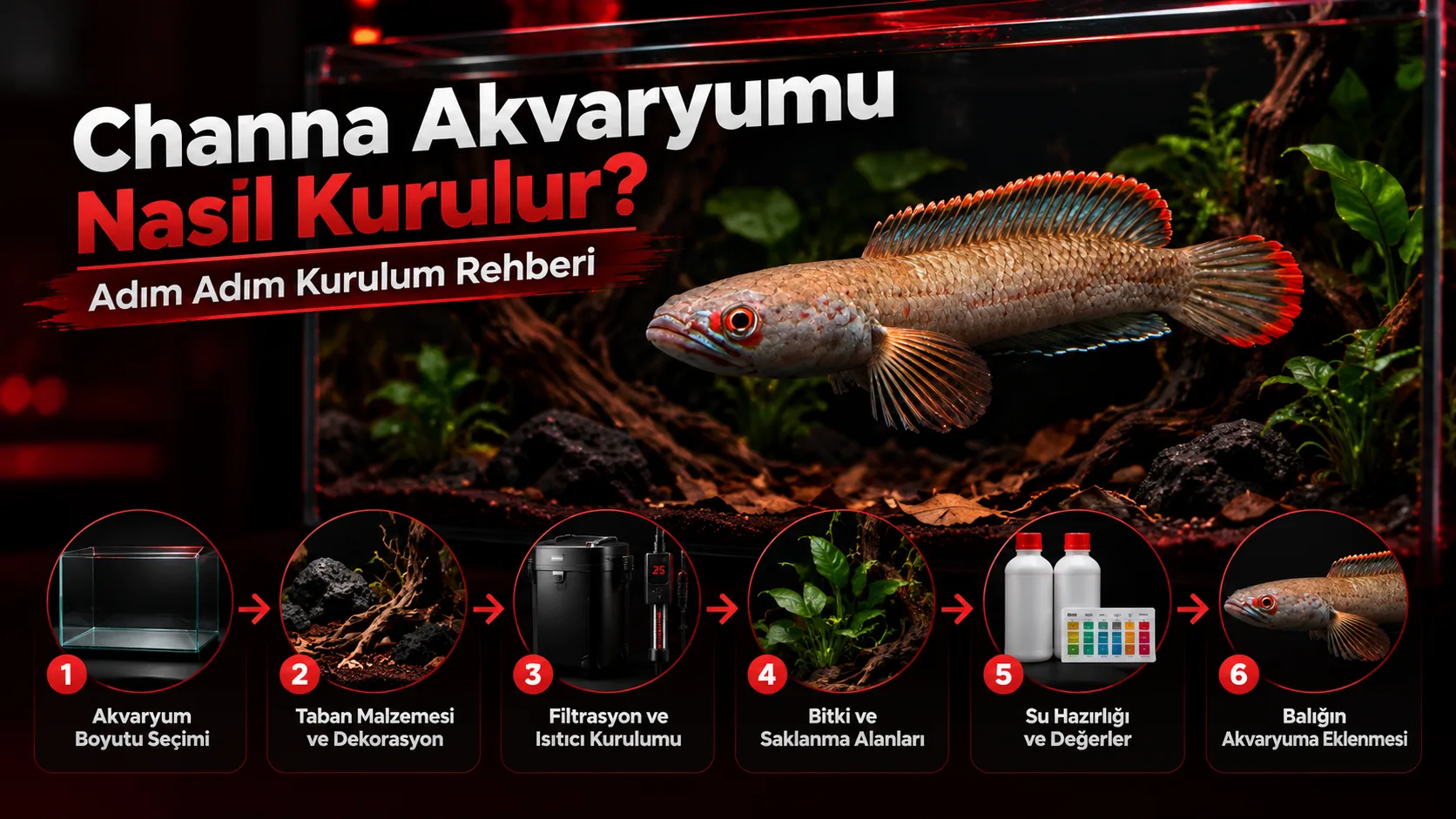 Channa Akvaryumu Nasıl Kurulur? Adım Adım Kurulum Rehberi